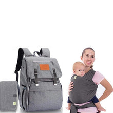 Load image into Gallery viewer, Explorer Diaper Bag and Baby Wrap Carrier
